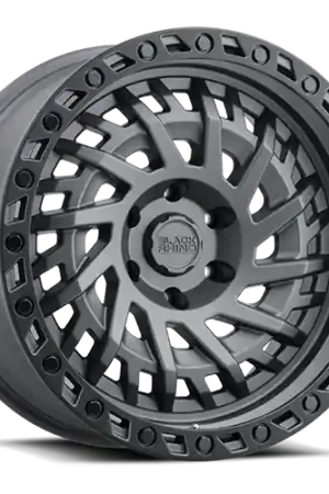 Black Rhino Shredder GY 17x9 -18 5x127mm 71.6mm Matte Gunmetal Black Lip Edge Weekend Sale