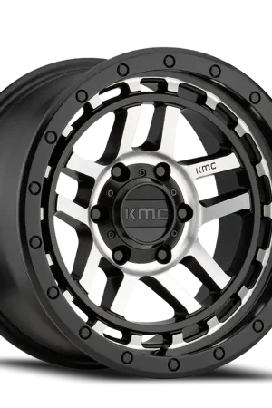 Today Only KMC Recon KM540 SBM 18x8.5 +18 6x120mm 66.9mm Satin Black Machined