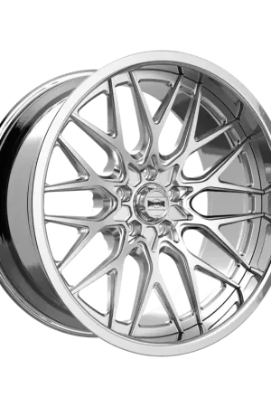 Ridler 681 Brushed With Polished Lip 22x9 5x120.65 0mm 83.82mm Clearance