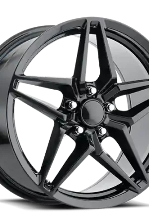 Factory Reproductions FR 29 C7 ZR1 Corvette Replica GB 18x9.5 +40 5x120.65mm 70.3mm Gloss Carbon Black Same Day Shipping