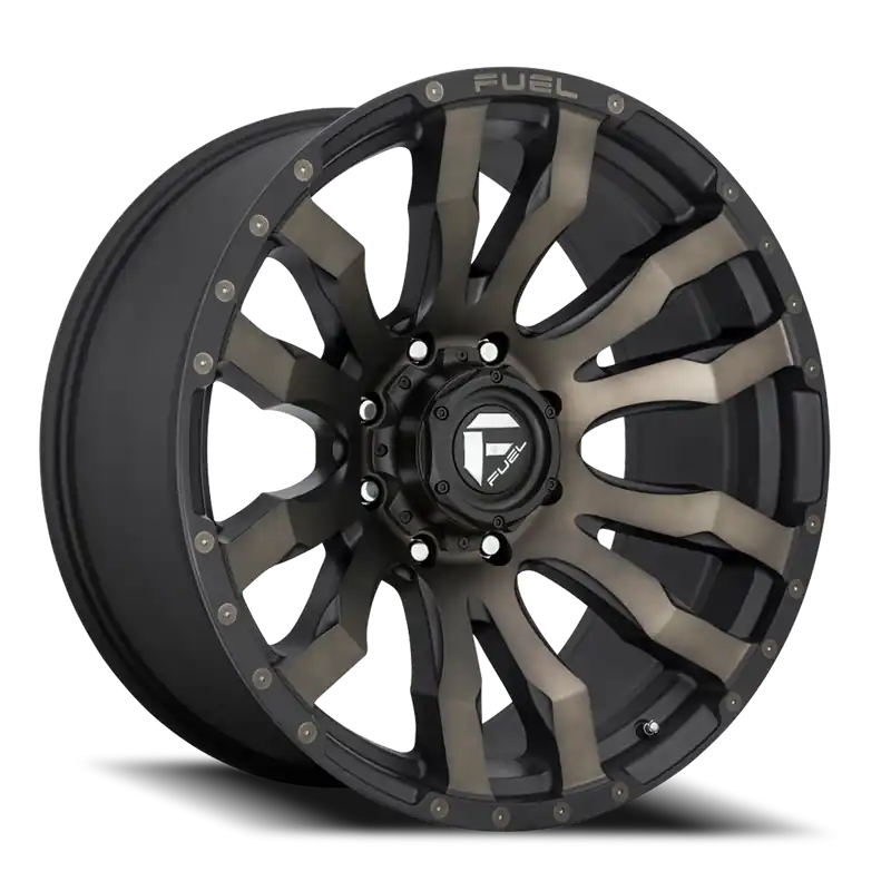 Limited Time Fuel Blitz D674 18x9 +1 8x170mm 125.1mm Matte Black Double Dark Tint