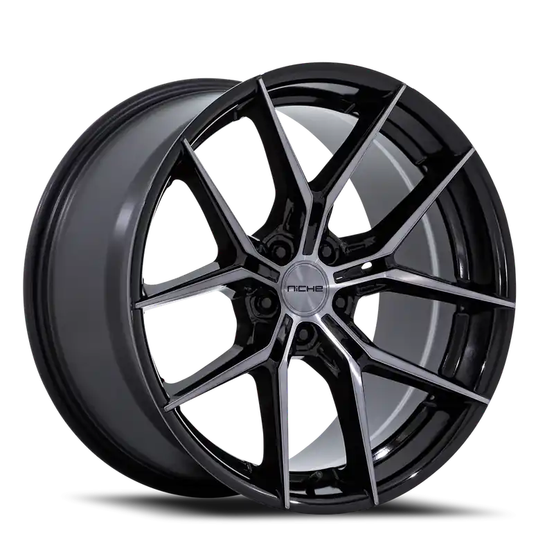 Niche Prodigy 5 NC279 BT 24x10 +30 5x120mm 72.56mm Gloss Black Dark Tinted Clear Express Delivery