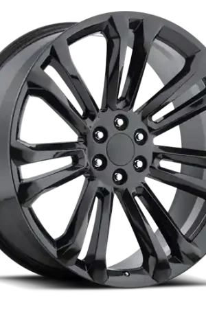 Factory Reproductions FR 55 GMC Split Spoke Replica GB 22x9 +24 6x139.7mm 78.1mm Gloss Black Viral