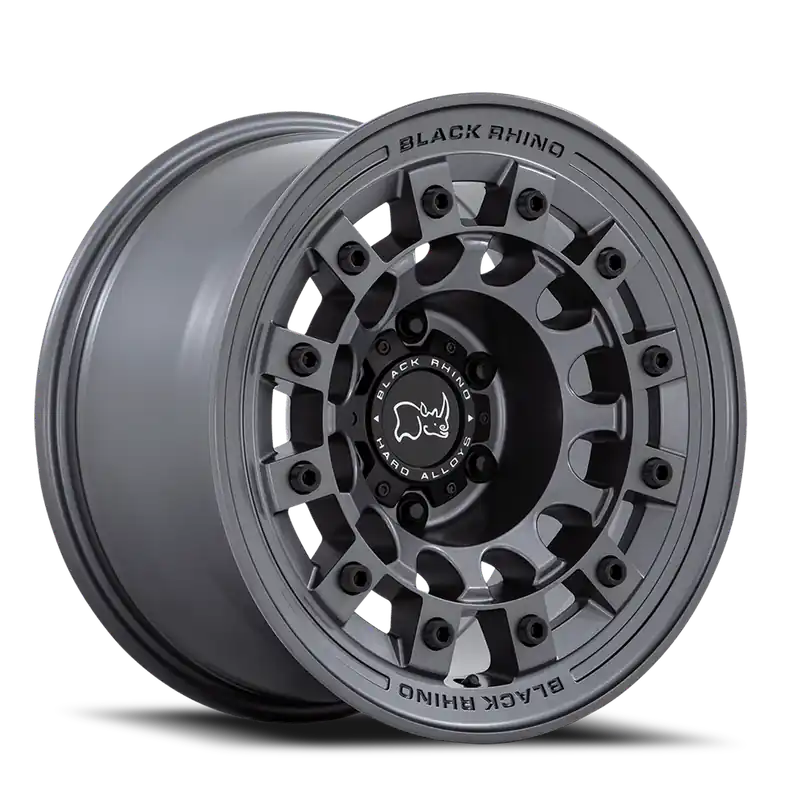 Black Rhino Fuji GY 17x8 +38 5x114.3mm 72.56mm Matte Gunmetal Factory Price