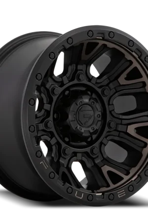 Popular Fuel Traction D824 17x9 +1 6x139.7mm 106.1mm Matte Black Double Dark Tint