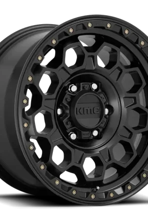 KMC Trek KM545 SB 17x8 +20 6x114.3mm 66.06mm Satin Black Top Pick