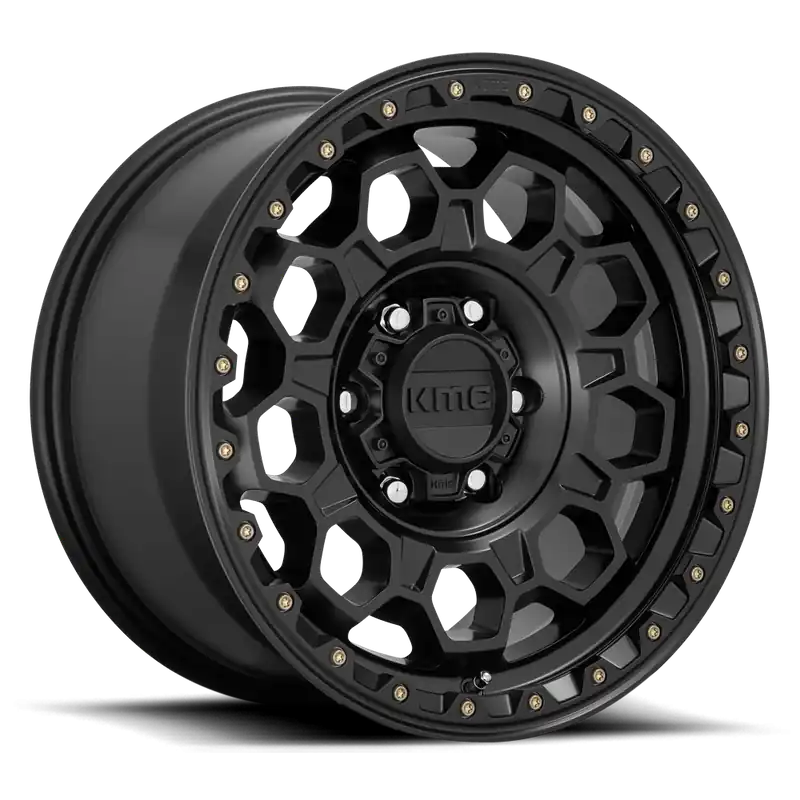 KMC Trek KM545 SB 17x8 +20 6x114.3mm 66.06mm Satin Black Top Pick