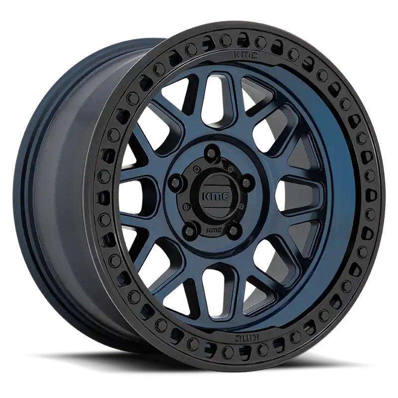 KMC GRS KM549 BL 18x9 -12 5x127mm 71.5mm Midnight Blue Gloss Black Lip Weekend Sale