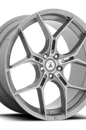 Asanti Black Label Monarch ABL37 GY 22x9 +38 5x120mm 74.1mm Brushed Titanium Direct From Manufacturer