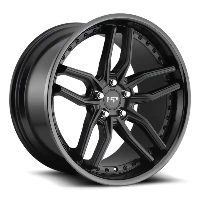 Niche Methos M194 20x9 +35 5x120mm 72.5mm Gloss Matte Black Handmade