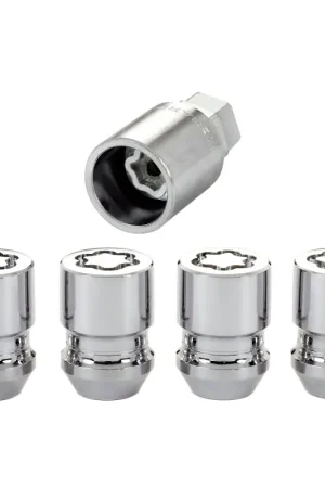 McGard Wheel Lock Nut Set - 4pk. (Cone Seat) M12X1.25 / 19mm & 21mm Dual Hex / 1.28in. L - Chrome Price Drop