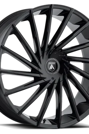 Next Day Delivery Asanti Black Label Matar ABL18 BK 22x9 +30 6x135/6x139.7mm 100.5mm Gloss Black