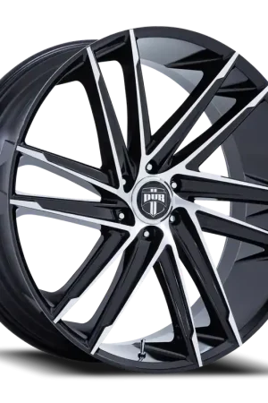 DUB Blaze DC275BD 24x10 +30 6x135mm 87.1mm Gloss Black Machined Face Authentic