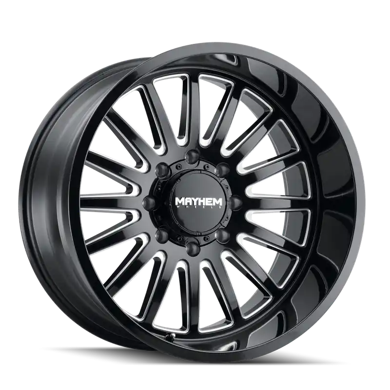 Exclusive Mayhem Utopia 8114 Gloss Black Milled 20x10 8x165.1 x19mm 125.2mm