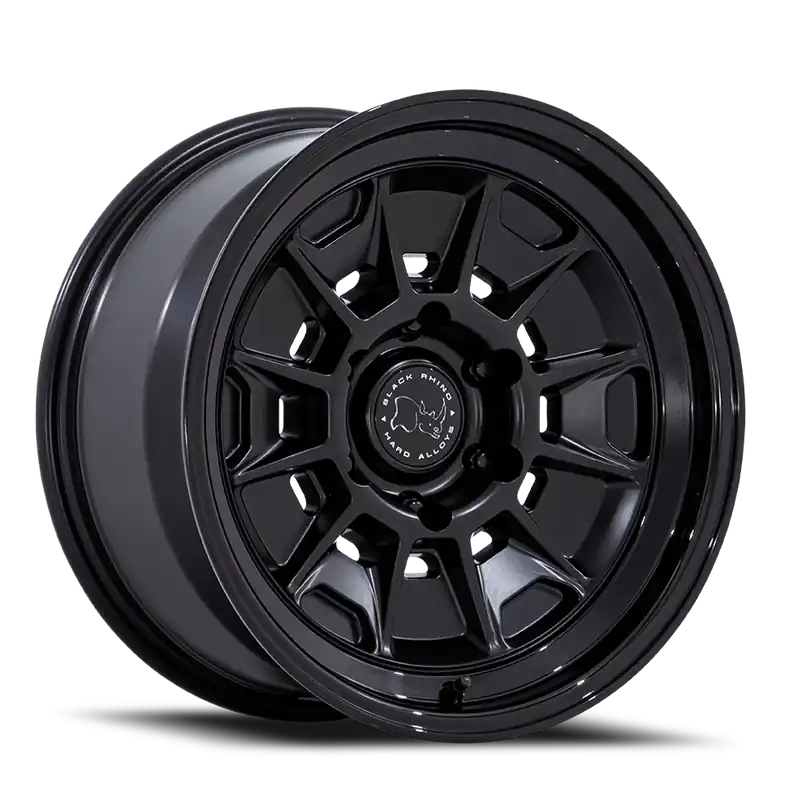 Top Rated Black Rhino Mondo BR021 MB 17x8.5 -10 6x139.7mm 106.1mm Matte Black Gloss Black Lip