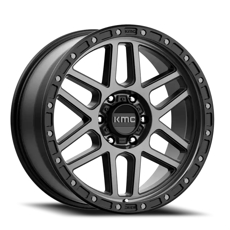 KMC Mesa KM544 GY 20x9 +0 8x170mm 125.5mm Satin Black Gray Tint Deal
