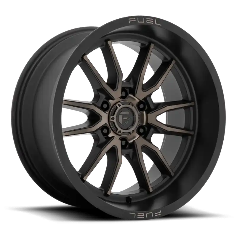 In Demand Fuel Clash 6 D762 17x9 +1 6x139.7mm 106.1mm Matte Black Double Dark Tint