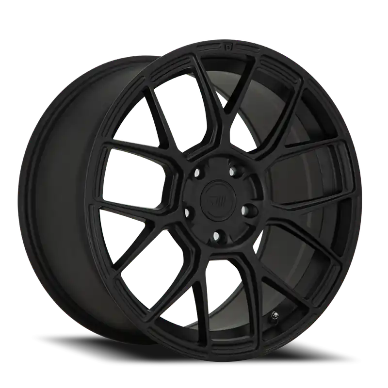In Demand Motegi MR147 CM7 SB 18x8.5 +42 5x108mm 72.6mm Satin Black