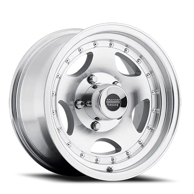 Hassle-Free Returns American Racing AR23 SL 15x10 -44 5x139.7mm 108mm Machined Silver Clear Coat