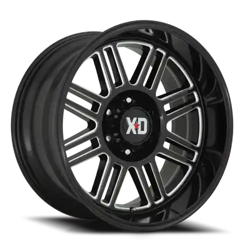 Fan Favorite XD Series Cage XD850 GB-M 20x9 +0 6x139.7mm 106.25mm Gloss Black Milled