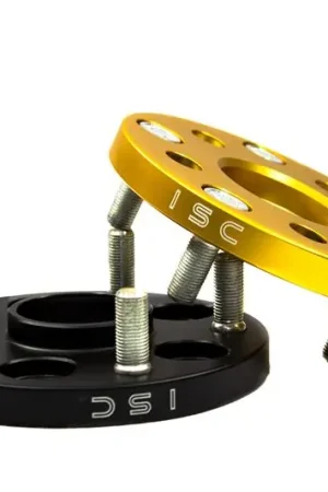 Best Seller ISC Suspension Nissan 5x114.3 Hub Centric (66 Hub Bore) Wheel Spacers 15mm Black (Pair)