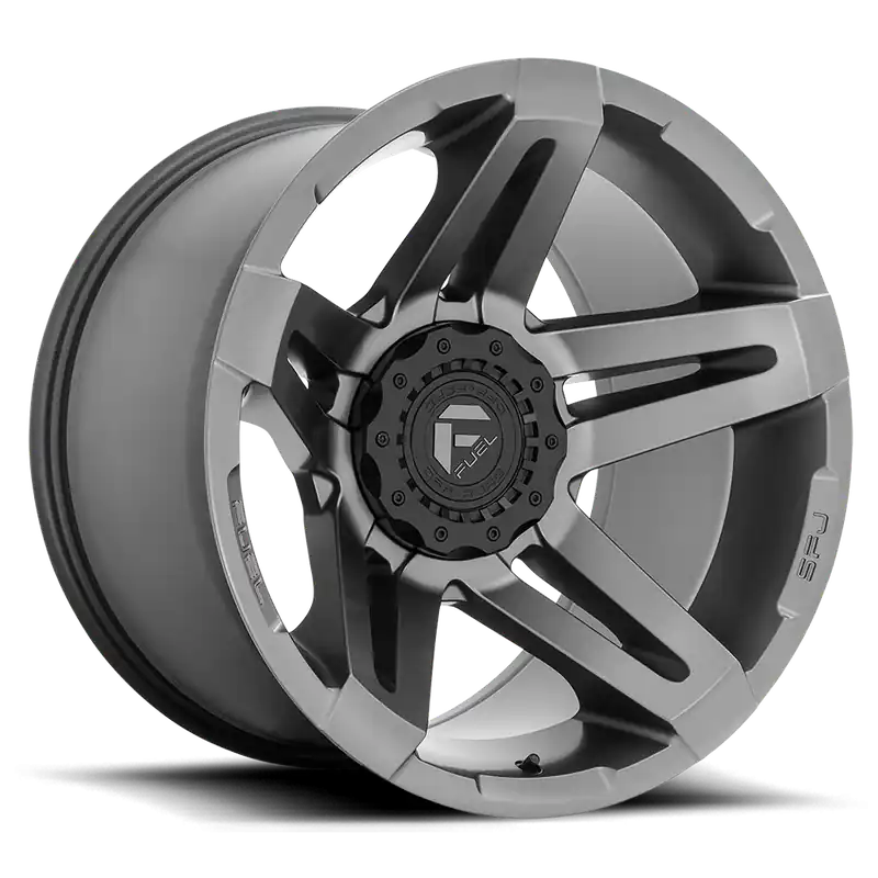 Luxury Fuel SFJ D764 20x12 -44 5x114.3/5x127mm 71.5mm Matte Gunmetal