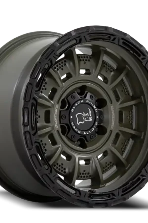 Black Rhino Legion GR 17x9 -12 5x127mm 71.5mm Olive Drab Green Black Lip Express Delivery