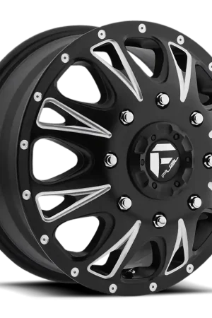 Fuel Throttle Dually D513 17x6.5 +129 8x165.1mm 125.1mm Black Milled Order Now