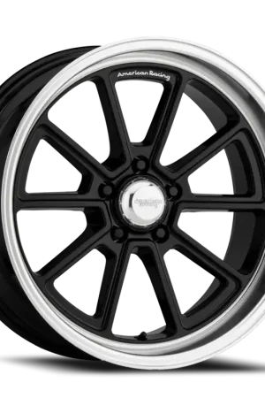 In Demand American Racing Draft VN510 BK 18x10 +12 5x114.3mm 72.6mm Gloss Black Diamond Cut Lip