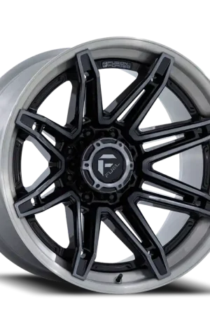 Warranty Included Fuel Brawl FC401BT 22x10 -18 6x139.7mm 106.1mm Gloss Black Brushed Dark Tint