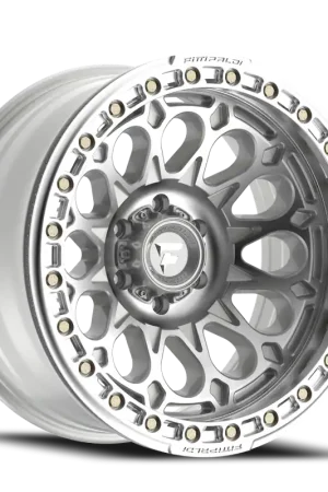 Fittipaldi Offroad Beadlock Series FB153M 17x9 -15 5x139.7mm 71.5mm Machined Silver Machined Forged Ring Authentic