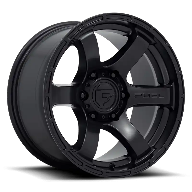 Top Pick Fuel Rush D766 17x9 +1 6x139.7mm 106.1mm Satin Black