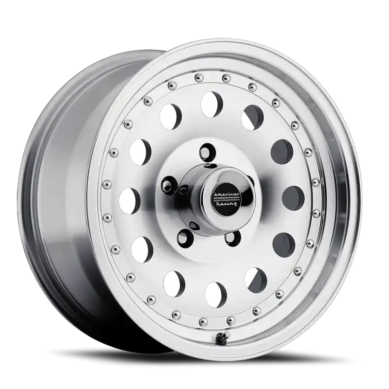 Professional Grade American Racing Outlaw II AR62 SL 16x8 +0 5x139.7mm 108mm Machined Silver Clear Coat