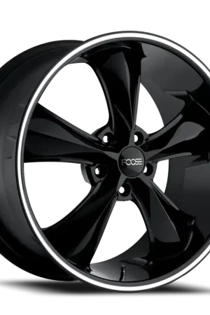 Modern Foose Legend F104 20x10 +20 5x115mm 71.8mm Black Milled Accents