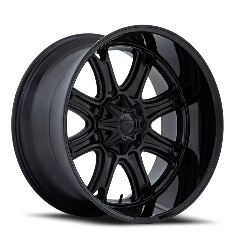 Certified Fuel Darkstar FC853MB 22x9 +1 8x180mm 124.2mm Matte Black Gloss Black Lip