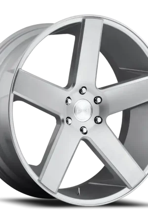 Professional Grade DUB Baller S218 26x10 +11 5x127mm 78.1mm Gloss Silver Brushed