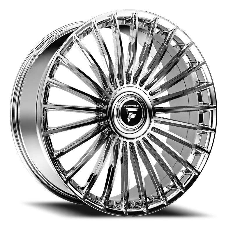 Fittipaldi Street FS370MC 24x10 +20 5x115mm 74.1mm Chrome Mirror Coat Free Shipping