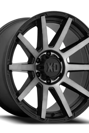 Certified XD Series Outbreak XD847 SBGT 20x10 +12 5x127mm 71.5mm Satin Black Gray Tint