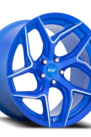 Niche Torsion M268 20x10.5 +40 5x112mm 66.56mm Anodized Blue Milled Seasonal Sale