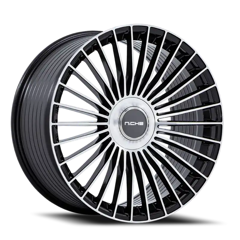 Time-Limited Niche Serene NC282 BM 22x9 +20 5x112/5x120mm 72.56mm Gloss Black Machined Face