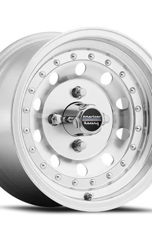 American Racing Outlaw II AR62 SL 14x7 +0 4x108mm 75.5mm Machined Silver Clear Coat Professional Grade