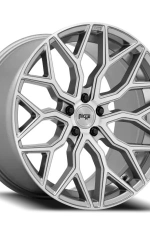 Niche Mazzanti M265 20x10.5 +40 5x112mm 66.56mm Brushed Anthracite Clear Tint Worldwide Shipping