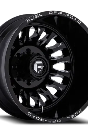 Brand New Fuel Arc Dually D868 20x8.25 -227 8x200mm 142mm Gloss Black Milled