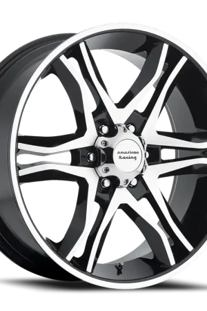 Instant Buy American Racing Mainline AR893 GBM 17x8 +25 6x135mm 87.1mm Gloss Black Machined