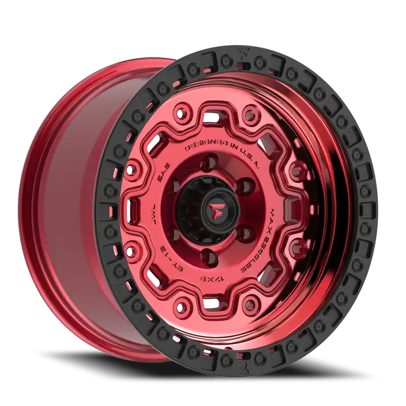Fittipaldi Offroad Terra Series FT100 RTB 18x9 +18 8x170mm 125.2mm Machined Red Tint Black Ring Buy Today