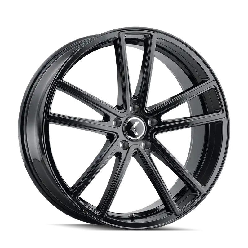 Brand New Kraze Lusso KR190 Gloss Black 22x8.5 5x120 38mm 74.1mm