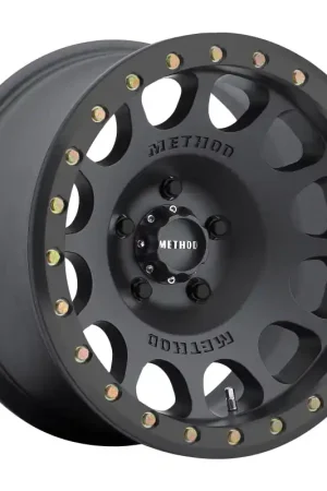 Save Now Method MR105 Beadlock 17x9 -38mm Offset 5x5 71.5mm CB Matte Black w/BH-H24125 Wheel