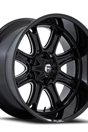 Fuel Darkstar FC853BE 20x10 -18 6x135/6x139.7mm 106.1mm Gloss Black Milled Sale
