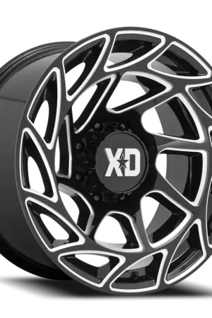 XD Series Onslaught XD860 GB-M 20x12 -44 8x170mm 125.1mm Gloss Black Milled Trusted Brand
