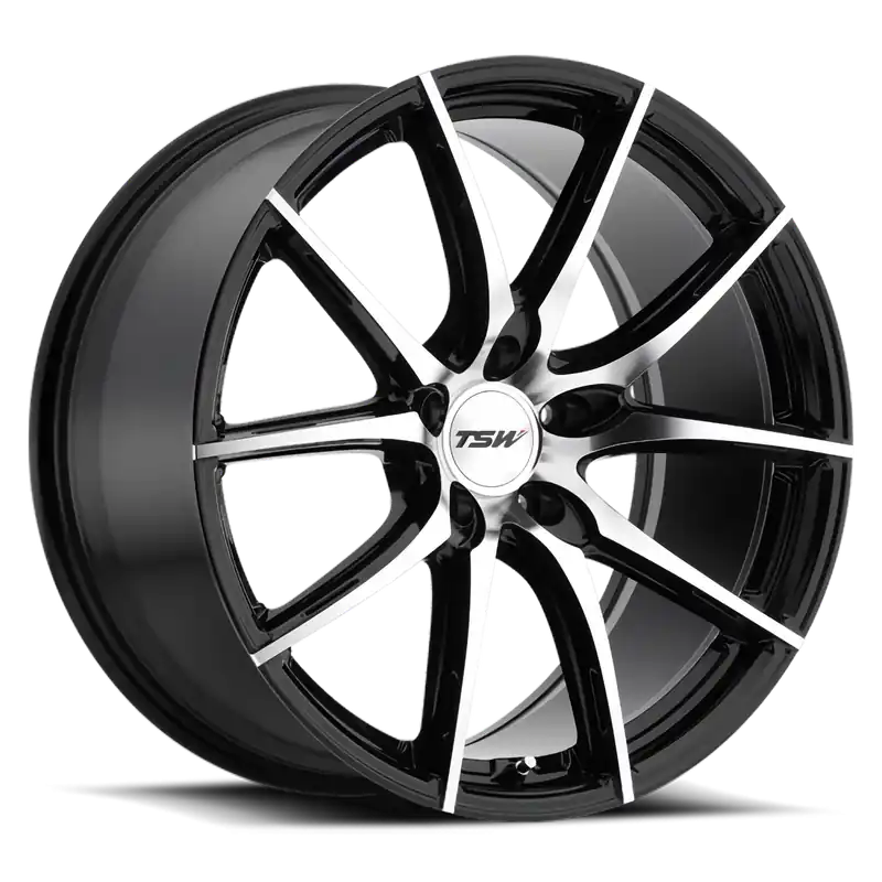 TSW Sprint SL 20x8.5 +40 5x108mm 72.1mm Gloss Black Mirror Cut Face Time-Limited